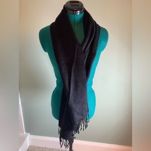 Custer Club Cashmere Unisex Scarf Black